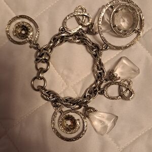 Elegant Silver Charm Bracelet